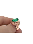 Ring Vintage Jewlery Emerald Original Vintage 14K Rose Gold vrc074r